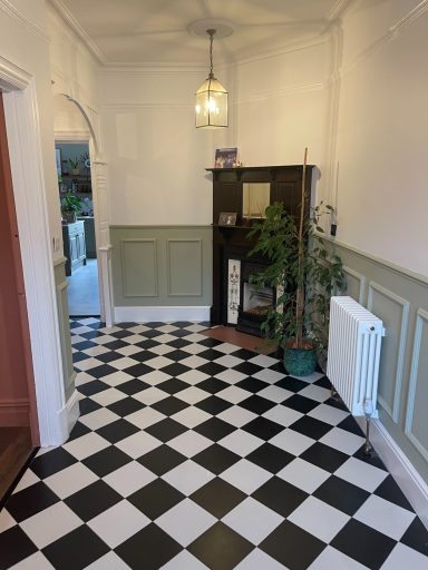 A photo of a ground floor hallway